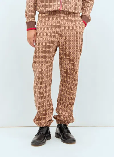 Wales Bonner Power Track Pants In Brown