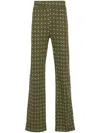 Wales Bonner Power Straight-leg Track Pants In Green