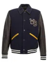 Wales Bonner Prince Varsity Jacket In Blue/brown In Multicolor