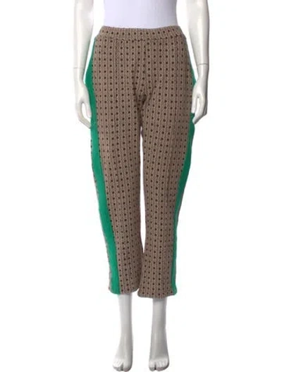 Pre-owned Wales Bonner Printed Straight Leg Pants In Neutral