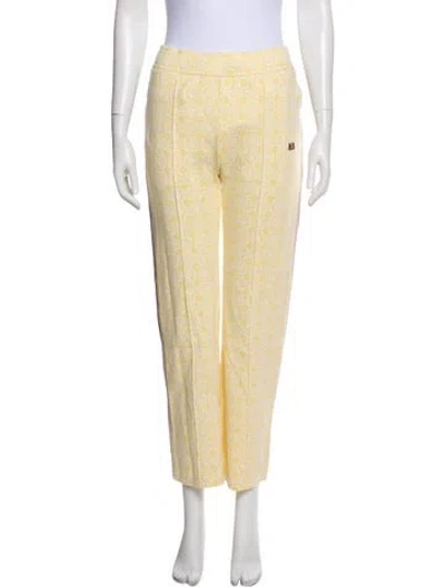 Pre-owned Wales Bonner Printed Sweatpants W/ Tags In Yellow