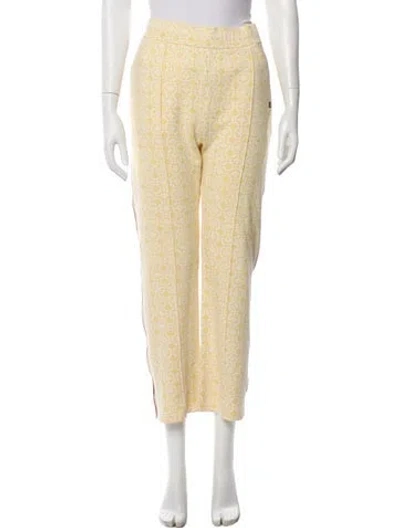 Pre-owned Wales Bonner Printed Sweatpants In Yellow