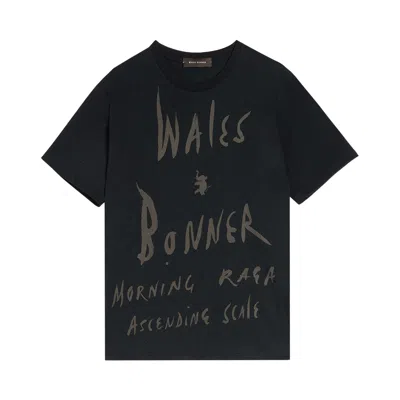 Pre-owned Wales Bonner Raga T-shirt 'black' | Men's Size Xl