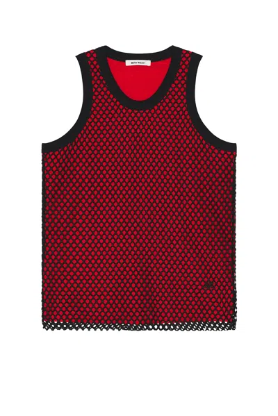 Wales Bonner Mesh Trim Tank Top In Multicolor