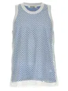 Wales Bonner Mesh Overlay Tank Top In Multicolor