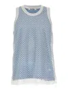 Wales Bonner Mesh Overlay Tank Top In Multicolour