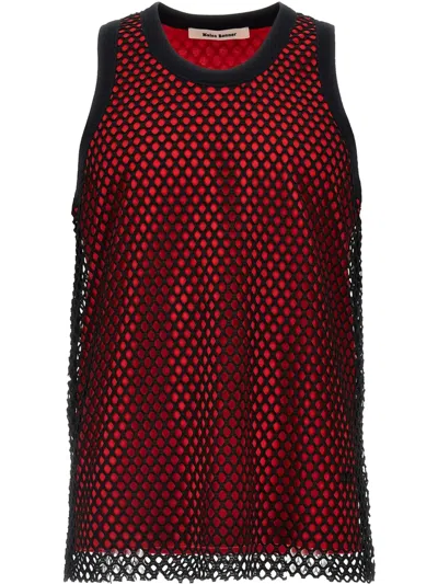 Wales Bonner Mesh Trim Tank Top In Multicolor