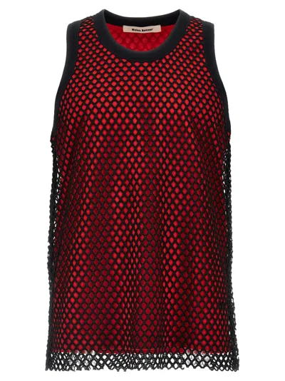 Wales Bonner Mesh Trim Tank Top In Multicolor