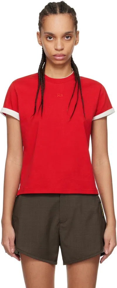WALES BONNER RED HORIZON T-SHIRT