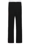 Wales Bonner Black Straight Leg Joggers In Black