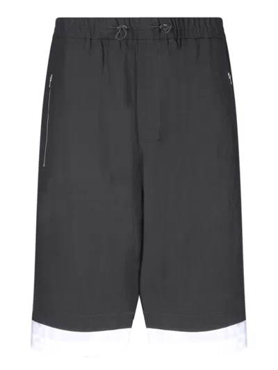 WALES BONNER REVELATION BLACK BERMUDA SHORTS