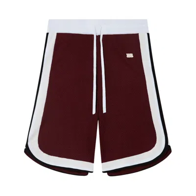Pre-owned Wales Bonner Rio Shorts 'bordeaux' In Red