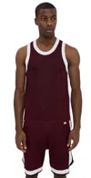 Wales Bonner Men Rio Tank Top In Bordeaux