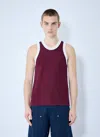 Wales Bonner Men Rio Tank Top In Burgundy