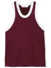 Wales Bonner Men Rio Tank Top In Red