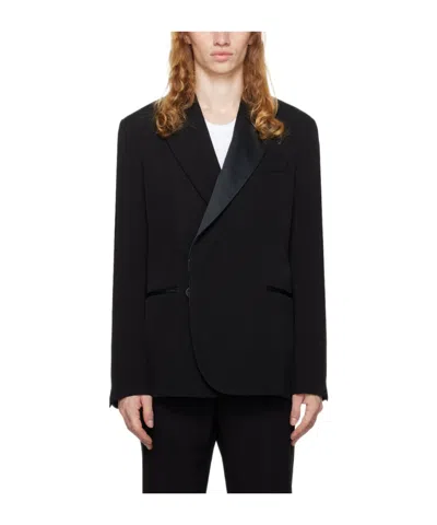 Wales Bonner Rise Long-sleeved Suit Coat In Black