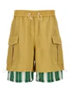 WALES BONNER ROAM CARGO BERMUDA, SHORT BEIGE