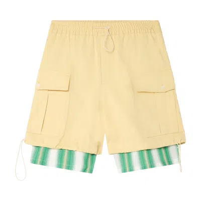 Pre-owned Wales Bonner Roam Cargo Shorts 'yellow' | Men's Size 52