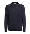 Wales Bonner Roots Polo Shirt Sweaters And Cardigans Multicolor In Navy