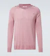 Wales Bonner Roots Polo Shirt Sweater In Pink