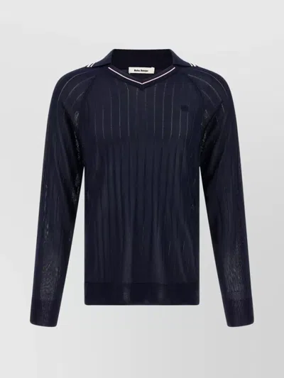 WALES BONNER 'ROOTS POLO SHIRT' SWEATER