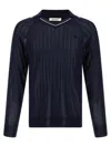 Wales Bonner Roots Polo Shirt Sweaters And Cardigans Multicolor In Black