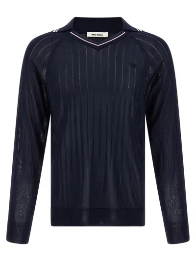 WALES BONNER 'ROOTS POLO SHIRT' SWEATER