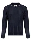Wales Bonner Roots Polo Shirt Sweaters And Cardigans Multicolor In Multicolor