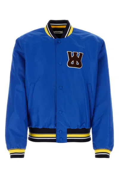 WALES BONNER ROYAL BLUE SORBONNE 56 BOMBER JACKET