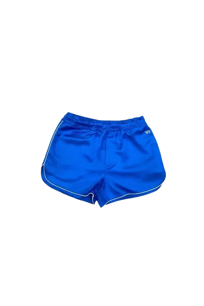 Wales Bonner Satin Distance Shorts Blue