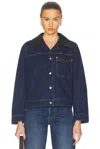 Wales Bonner Blue Sea Denim Jacket In Indigo