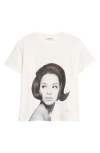 Wales Bonner Selah Crop Graphic T-shirt In White