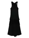 Wales Bonner Serenity Layered Mesh Midi Dress