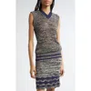 Wales Bonner Shade Sweater Vest In Navy/ivory