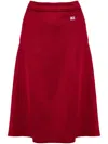 Wales Bonner Shine Midi Skirt In Red