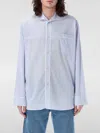 Wales Bonner Market Stripe-detail Shirt In Blue