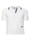 Wales Bonner Short-sleeved Polo Shirt In White
