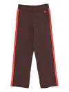 Wales Bonner Side-stripe Trousers In Brown