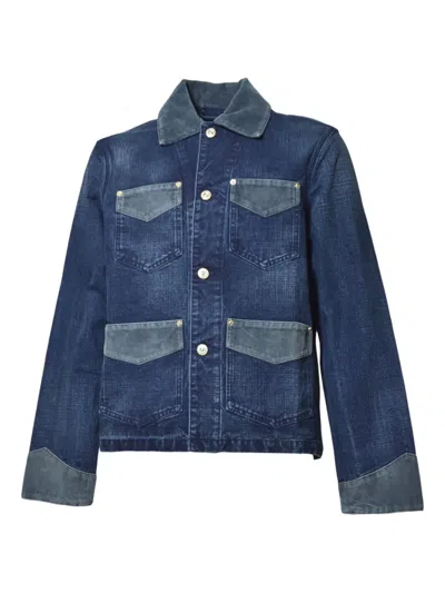Wales Bonner Sierra Buttoned Jacket In Blue