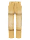 Wales Bonner Japanese Canvas Sierra Straight Trousers In Yellow