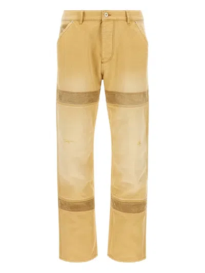 WALES BONNER SIERRA CORDUROY-PANEL CANVAS TROUSERS
