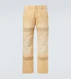 Wales Bonner Japanese Canvas Sierra Straight Trousers In Yellow