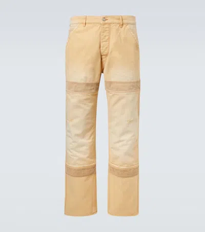 WALES BONNER SIERRA COTTON CANVAS STRAIGHT PANTS