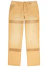 Wales Bonner Japanese Canvas Sierra Straight Trousers In Brown
