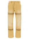 Wales Bonner Japanese Canvas Sierra Straight Trousers In Yellow