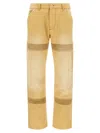 Wales Bonner Japanese Canvas Sierra Straight Trousers In Yellow