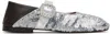 Wales Bonner Ballerina Buckle Flats Silver In Silver