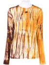 Wales Bonner Abstract-print Long-sleeve T-shirt
