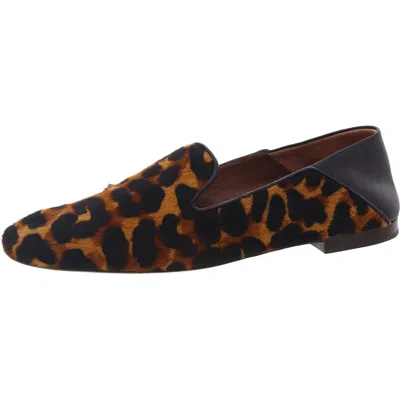 Wales Bonner Flat Hair Leather Loafers In Brown