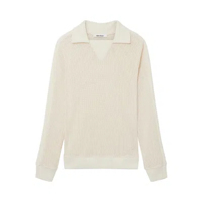 Pre-owned Wales Bonner Song Jersey Top 'ivory' In White